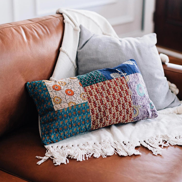 Sari Motif Cushion - Ten Thousand Villages 1