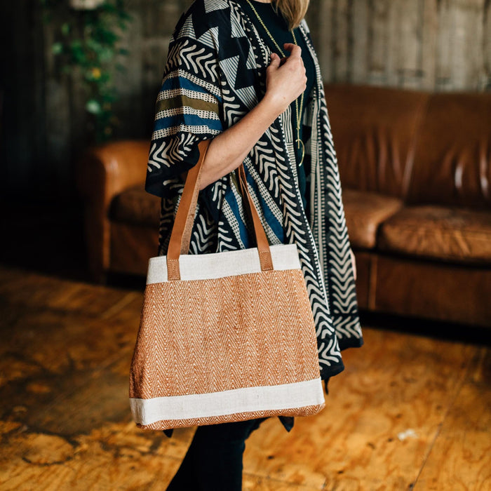 Balmy Jute & Cotton Bag - Ten Thousand Villages 4