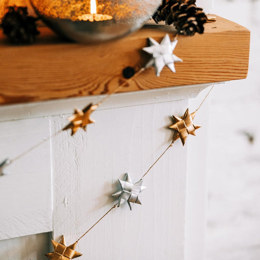 Sparkle Palm Star Garland - Ten Thousand Villages