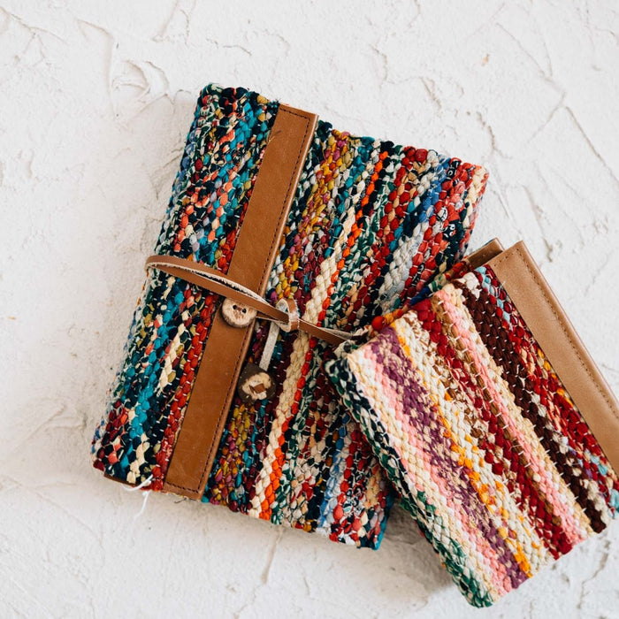 Woven Recycled Sari Journal - Ten Thousand Villages 4