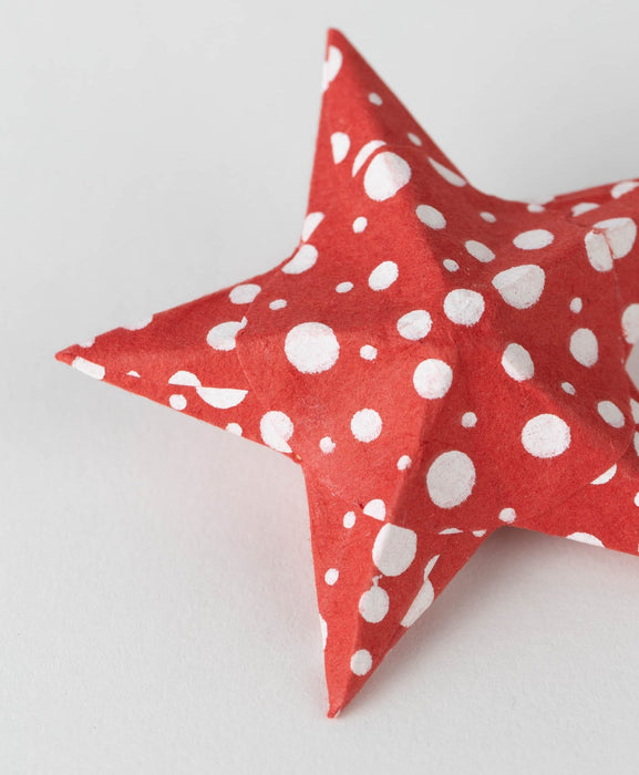 Polka Dot Star Ornament - Ten Thousand Villages 4