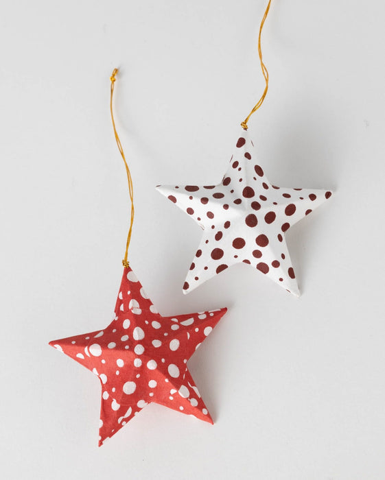 Polka Dot Star Ornament - Ten Thousand Villages 2