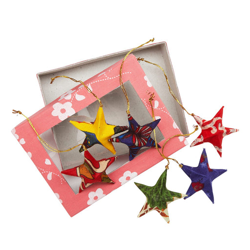 Sari Star Ornament Set - Ten Thousand Villages