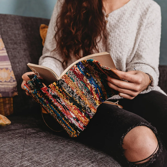 Woven Recycled Sari Journal - Ten Thousand Villages 2