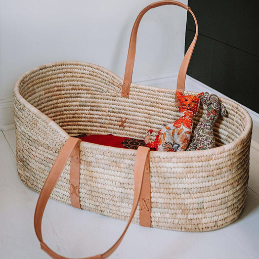 Woven Palm Leaf Moses Basket