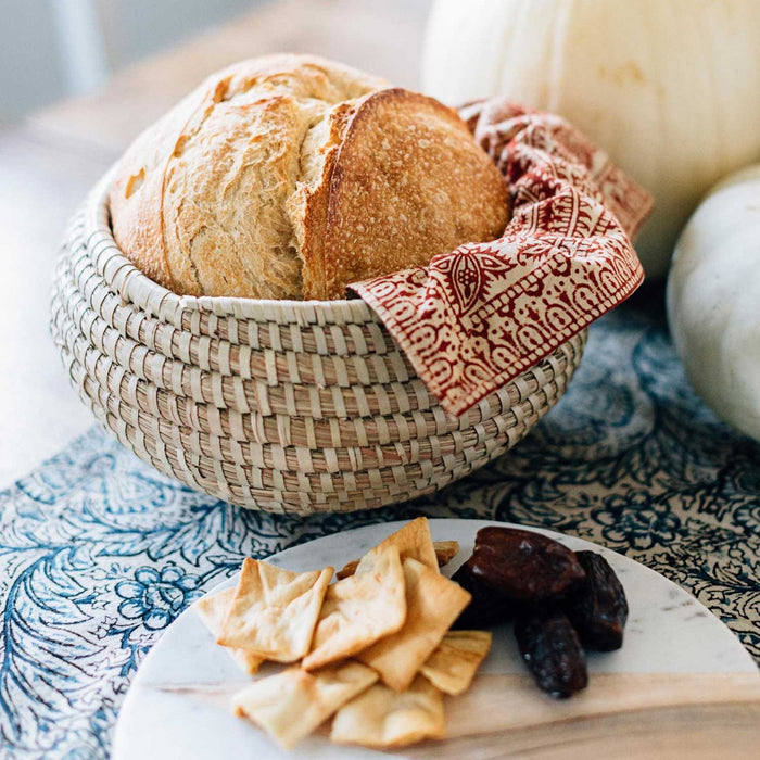 Rounded Kaisa Basket Bowl - Ten Thousand Villages 2