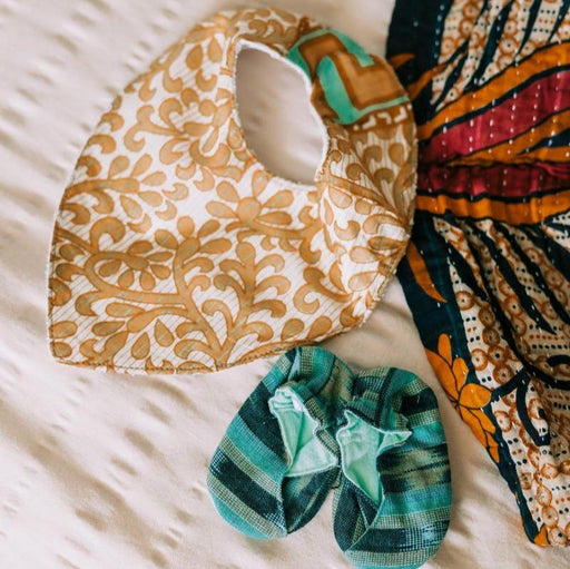 Upcycled Sari Baby Bibs - Ten Thousand Villages