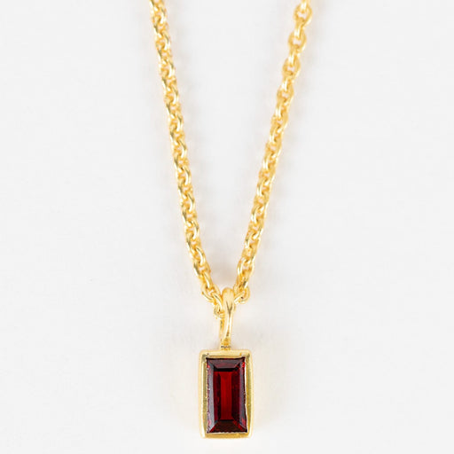 Garnet Gold Necklace