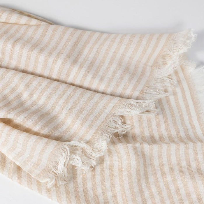 Nicely Neutral Striped Scarf 4