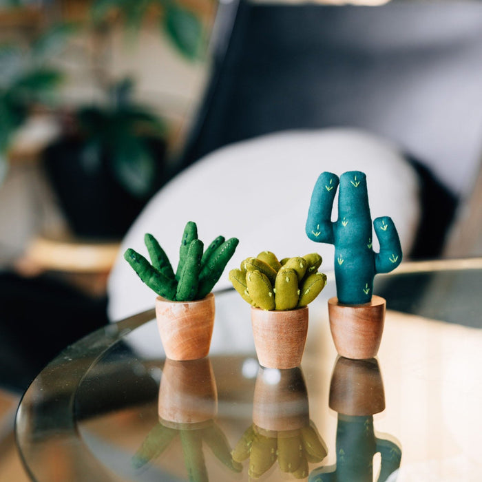 Handmade Mini Cotton Saguaro Cactus - Ten Thousand Villages 3