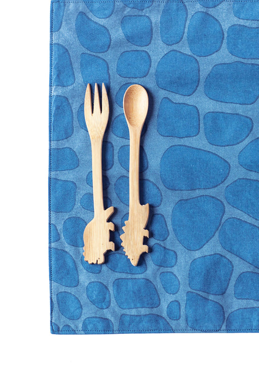 VELOCIRAPTOR PLACEMAT, blue