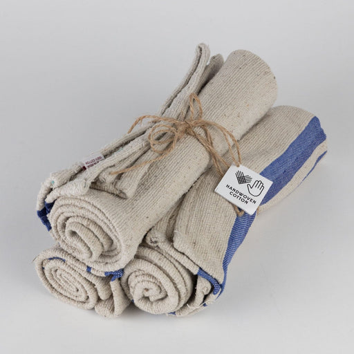 Blue and tan towels sale