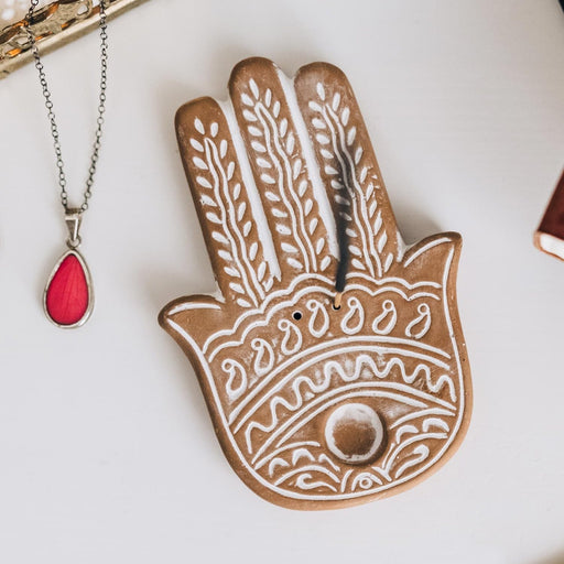 Hamsa Incense Holder - Ten Thousand Villages