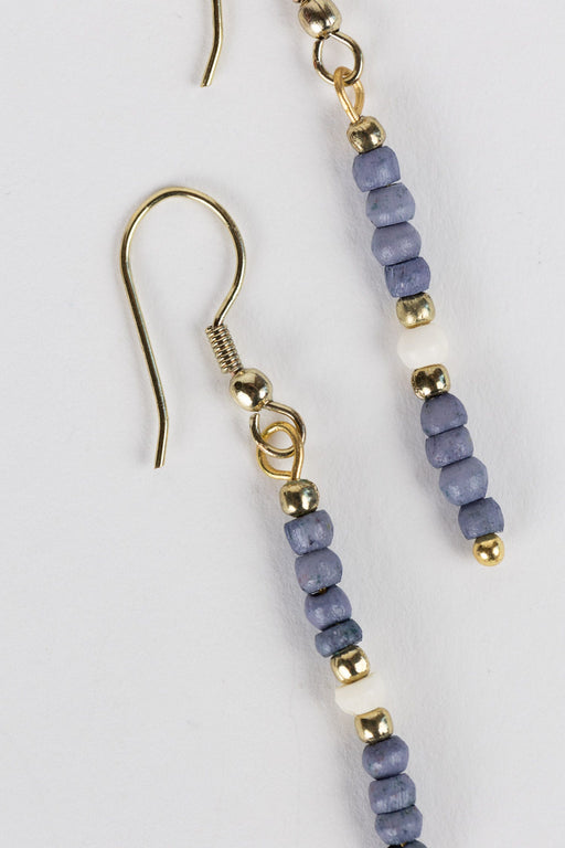 Pale Blue Dangle Earrings - Ten Thousand Villages