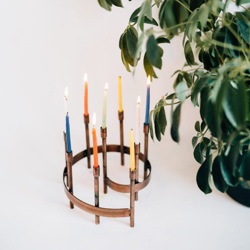 Iron Spiral Menorah - Ten Thousand Villages