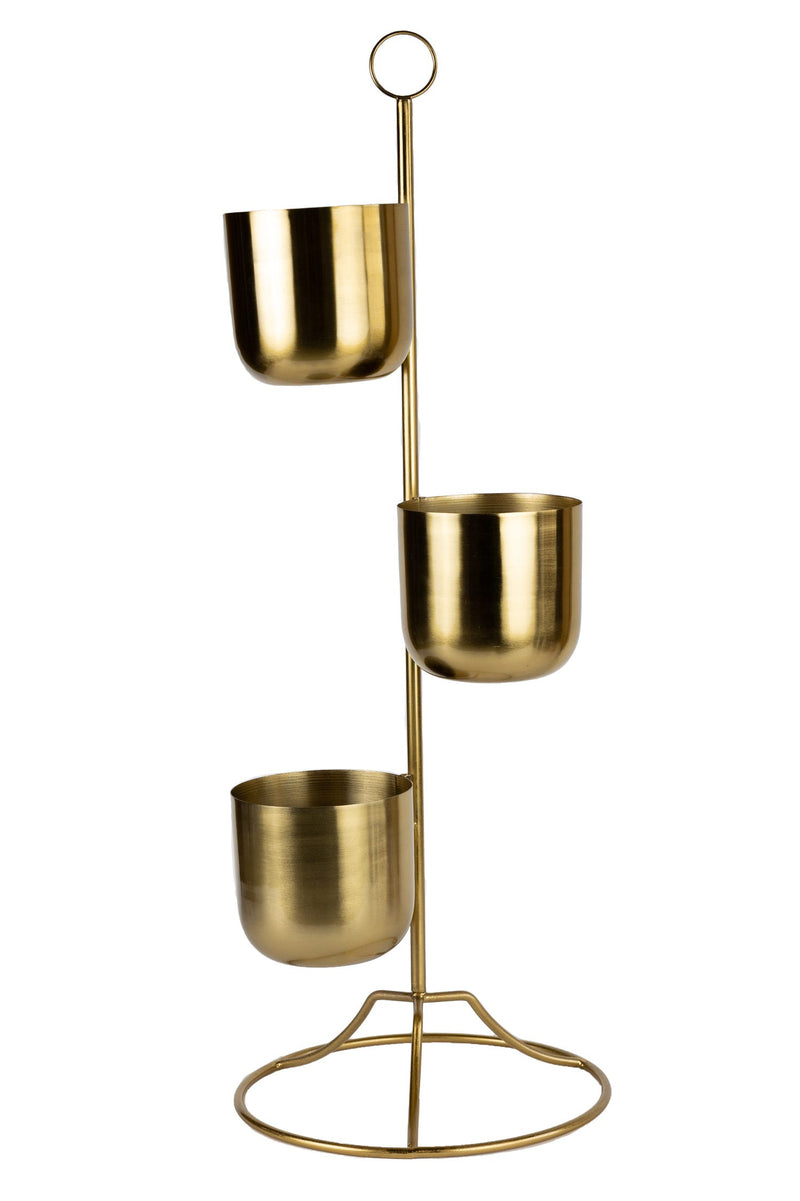 Tiered Brass Plant Stand - Ten Thousand Villages