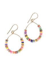 Sequins Hoop Earrings