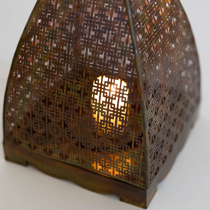 Chatushkosh Antique Copper Lantern - Ten Thousand Villages 7