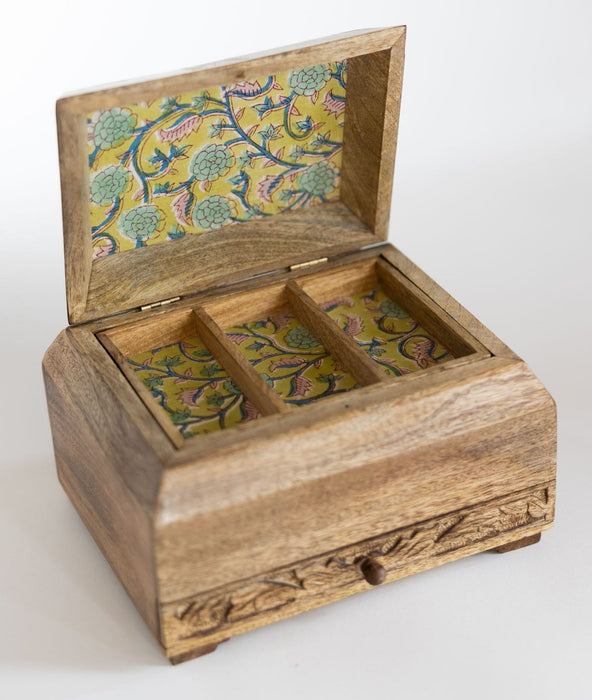 Phoolon Mango Wood Jewelry Box - Ten Thousand Villages 5