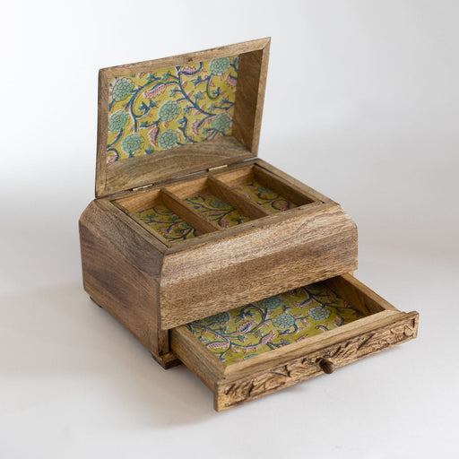 Phoolon Mango Wood Jewelry Box