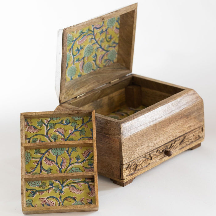 Phoolon Mango Wood Jewelry Box - Ten Thousand Villages 4