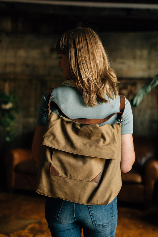 Olive Canvas Travel Bag