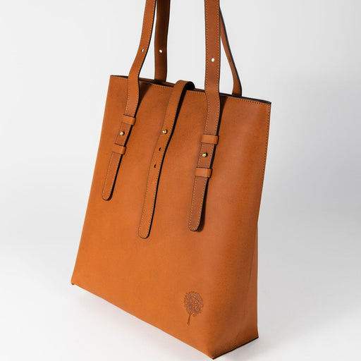 Cognac Eco-Leather Shoulder Bag - Ten Thousand Villages