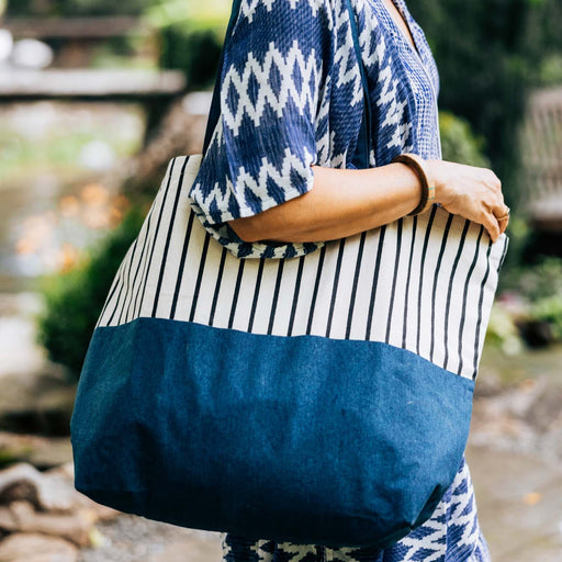 Deep Waters Cabana Tote - Ten Thousand Villages