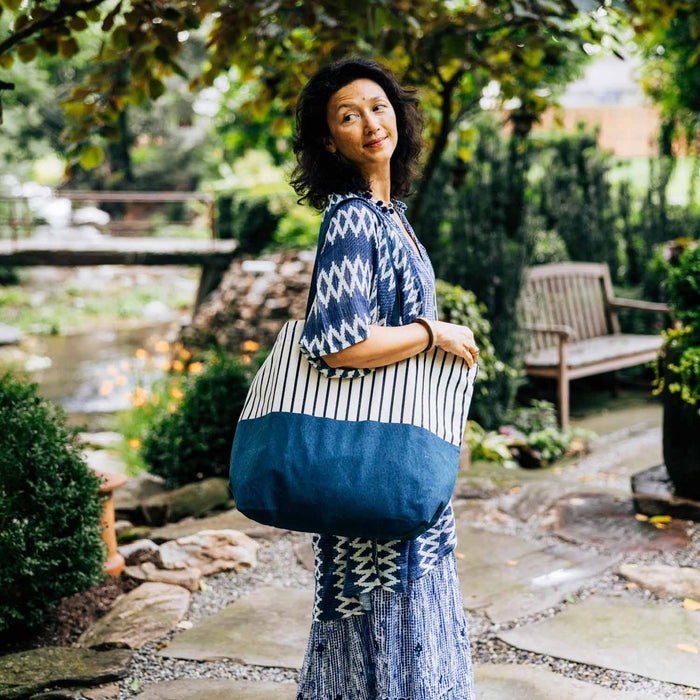 Deep Waters Cabana Tote - Ten Thousand Villages 6