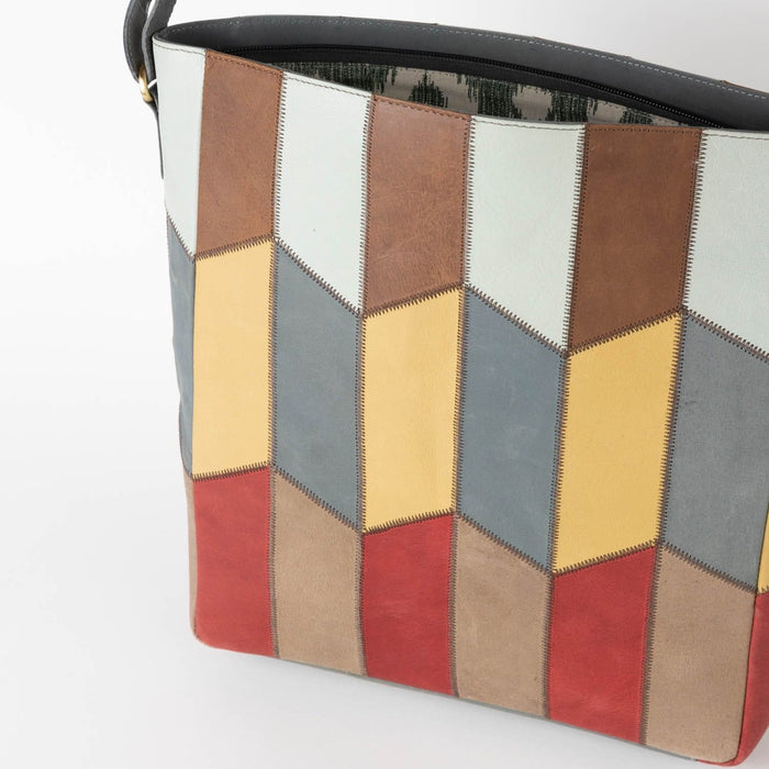 Patchwork Eco-Leather Shoulder Bag - Ten Thousand Villages 2