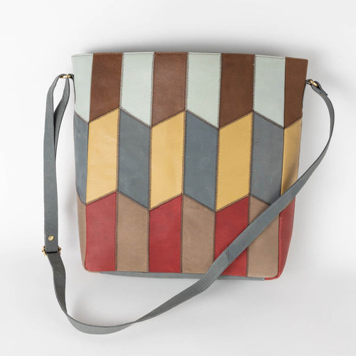 Patchwork Eco-Leather Shoulder Bag