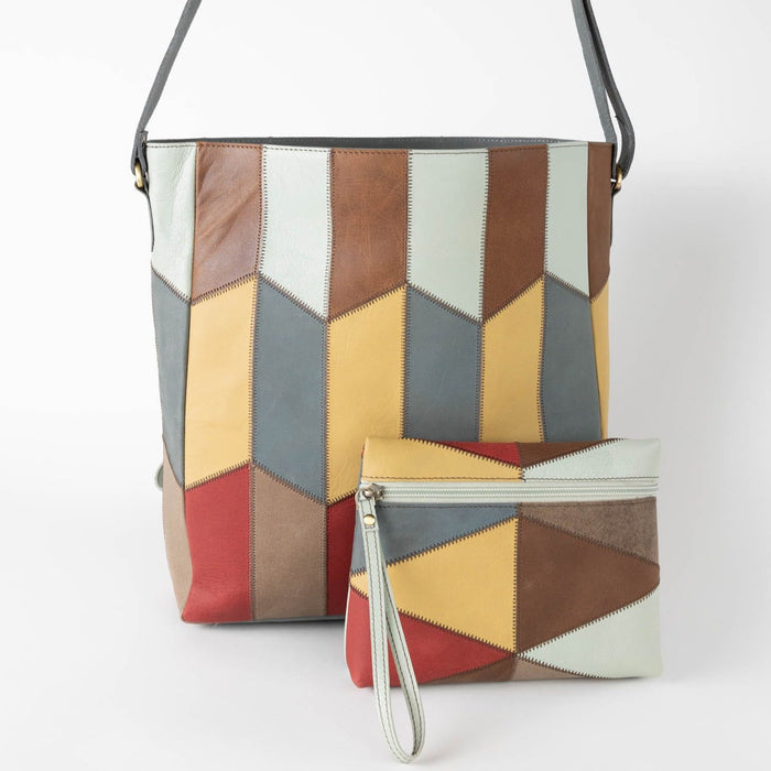 Patchwork Eco-Leather Shoulder Bag - Ten Thousand Villages 4