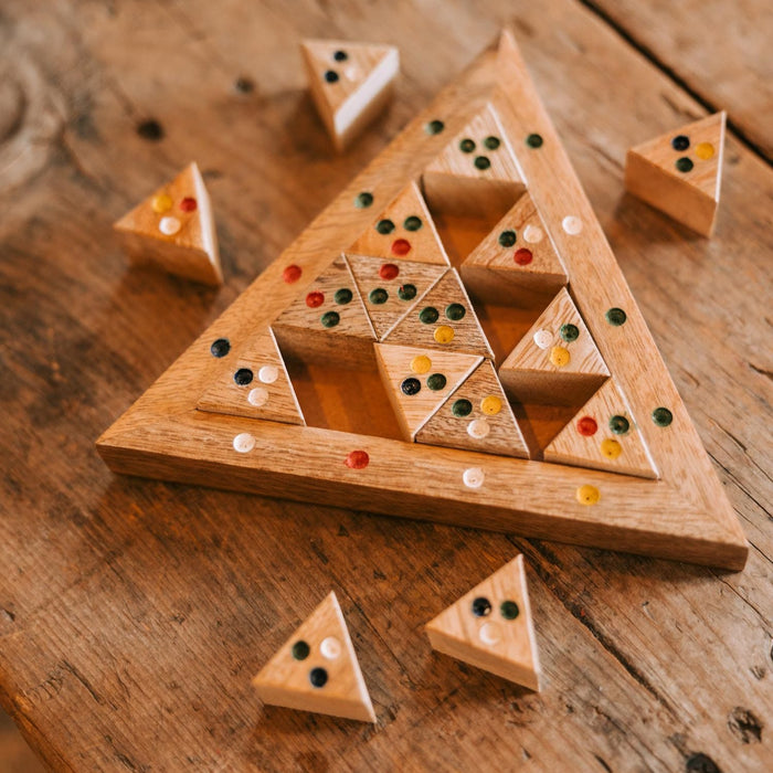 Triangle Puzzle Game - Ten Thousand Villages 1