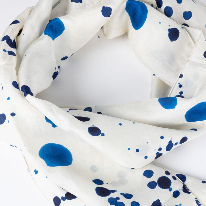 Ink Splatters Silk Scarf - Ten Thousand Villages 2