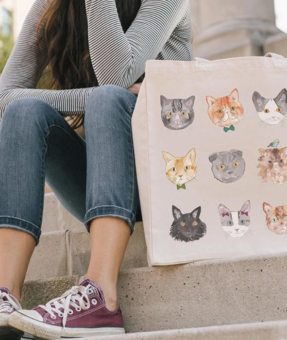 Free to Love Tote (Cats) - Ten Thousand Villages 1