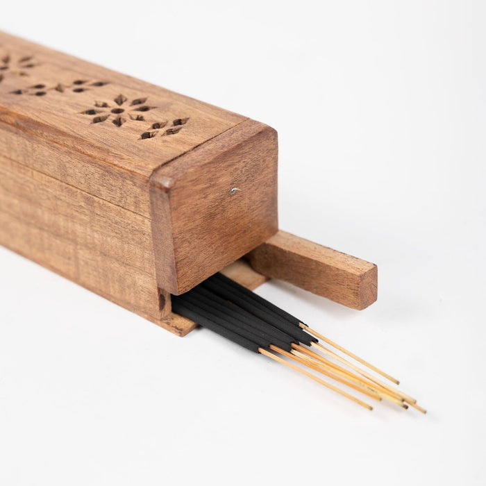 Acacia Wood Incense Box - Ten Thousand Villages 3