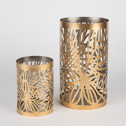 Palm Leaf Pillar Candleholder - Ten Thousand Villages