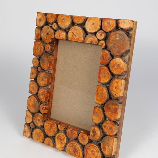 5x7 Wood Slice Frame - Ten Thousand Villages