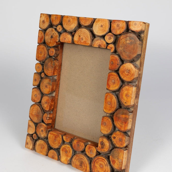 5x7 Wood Slice Frame - Ten Thousand Villages 1