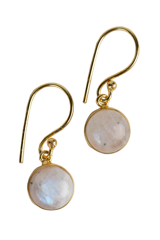 Buy Rainbow Moonstone Earrings, Teardrop Dangle Earrings, Minimalist Gold  Earrings, June Birthstone, Small Moonstone Earrings, Gift for Women Online  in India - Etsy