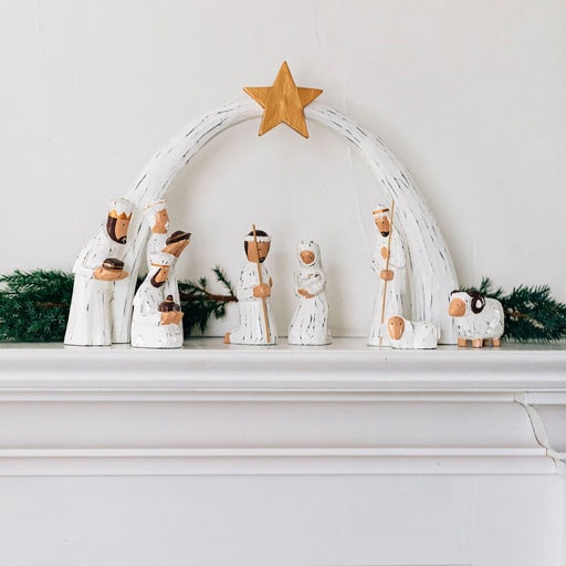 Albesia Wood Nativity