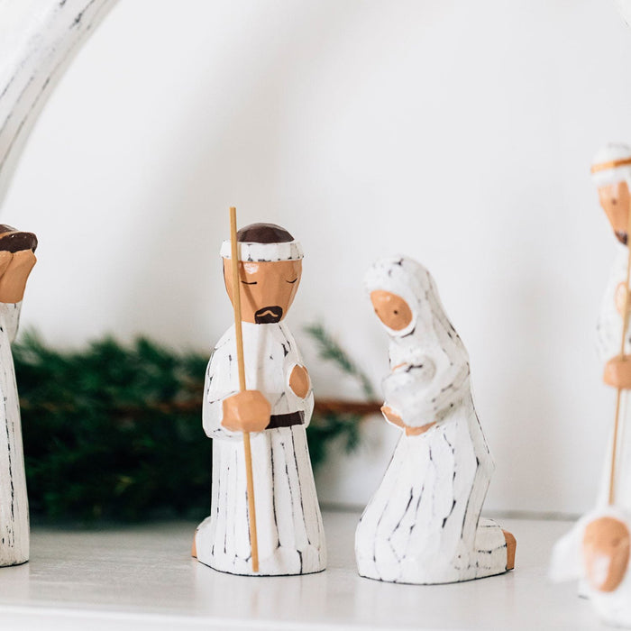 Albesia Wood Nativity - Ten Thousand Villages 2