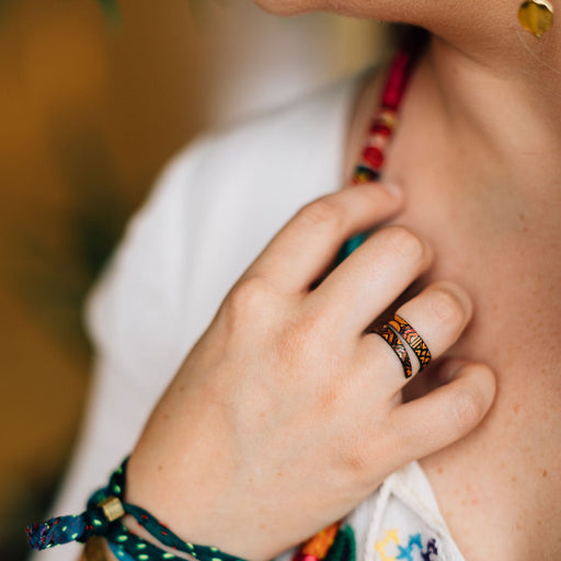 Geometric Spiral Ring