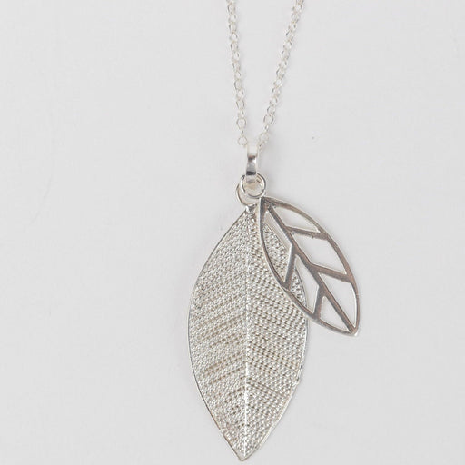 Silver Leaves Necklace