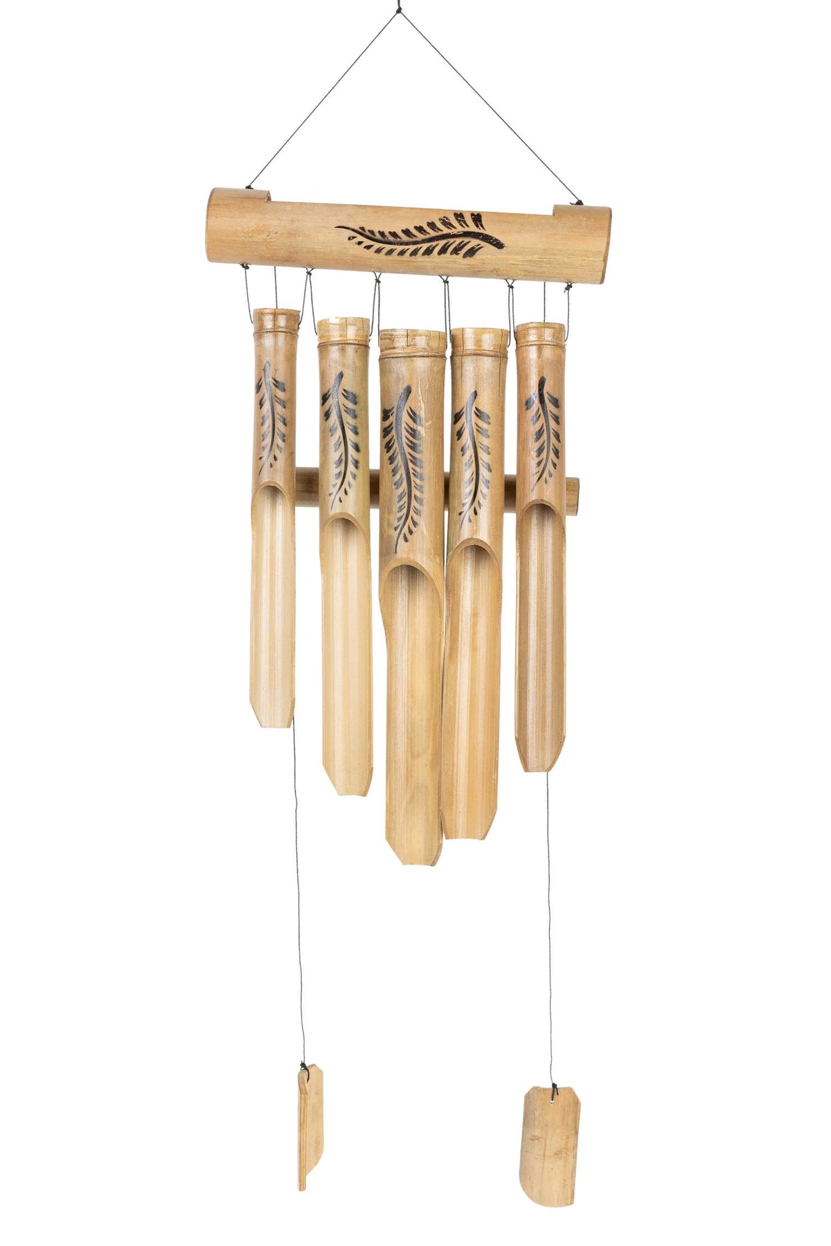 Carillons de vent en bambou, 10pcs Tubes sonores en bambou 60cm Wind Chime  Wood Gift Qian