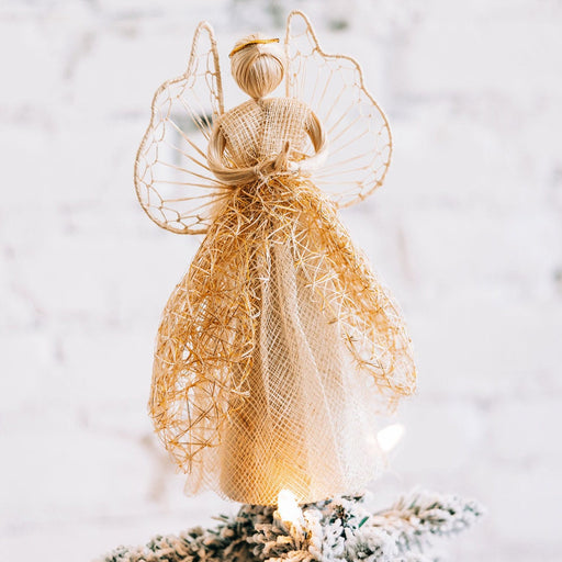 Sinamay Tree Topper Angel