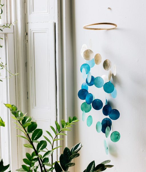 Spiral Capiz Shell Wind Chime