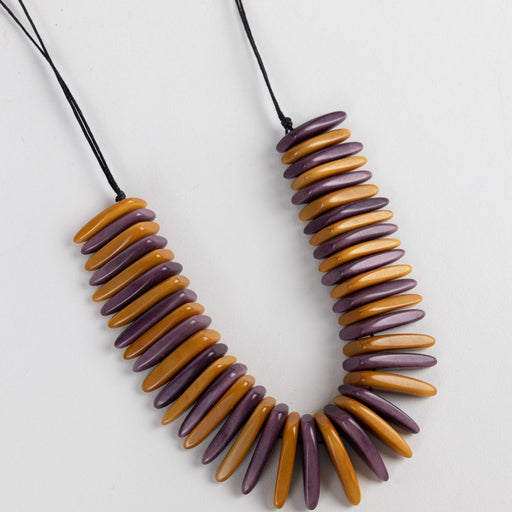 Tagua Slice Bib Necklace