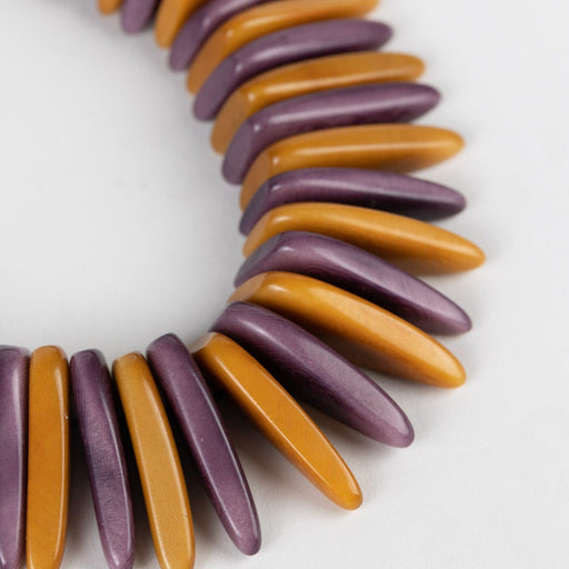 Tagua Slice Bib Necklace - Ten Thousand Villages