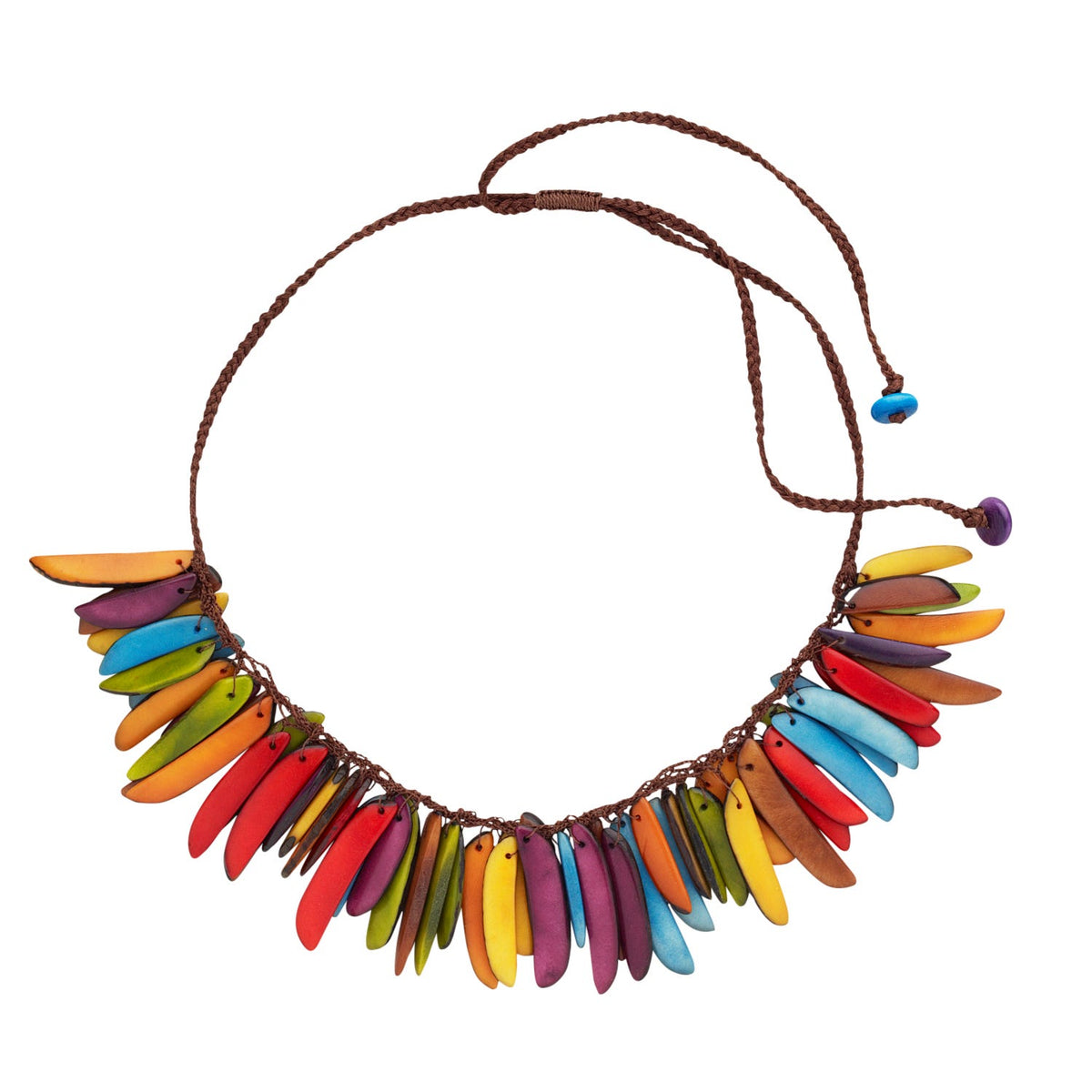 Shop Colourful Tagua Nut Necklace online - Antiques of Kingston